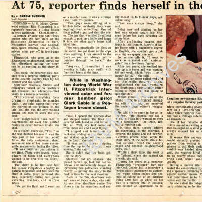 Rita Fitzpatrick Newspaper Article