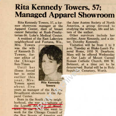 Rita Kennedy Towers Obituary