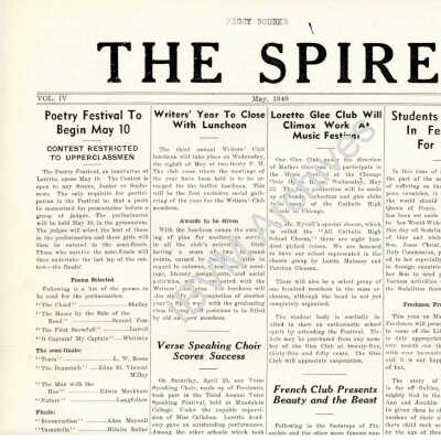 Loretto Spire, Volume IV No. 7, 1940