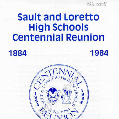 Sault and Loretto High Schools Centennial Reunion Ecumenical Memorial Service Program, 1984