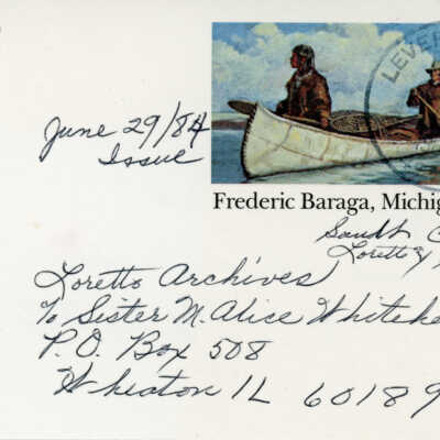 Postcard to Sister Alice Whitehead