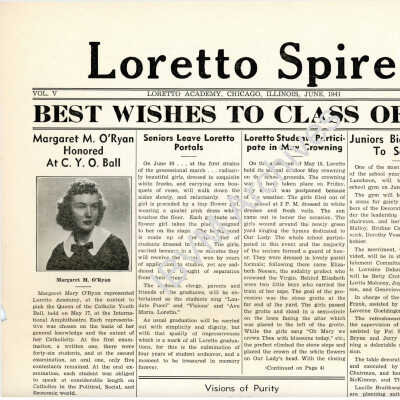 Loretto Spire, Volume V No. 8, 1941