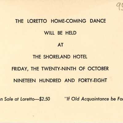 Loretto Academy Homecoming Dance Invitation