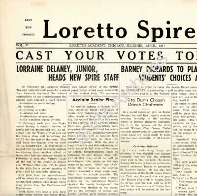 Loretto Spire, Volume V No. 6, 1941