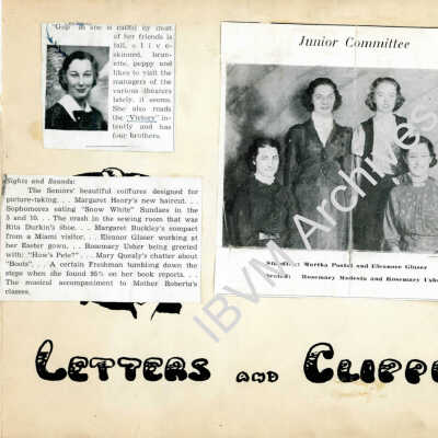 Loretto High School Letters and Clippings