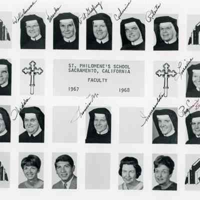 St. Philomene’s School Faculty, 1967 - 1968