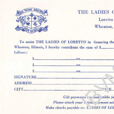 Ladies of Loretto Donation Form
