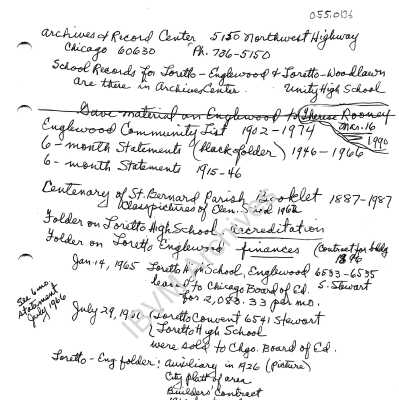 Notes on Englewood and Woodlawn
