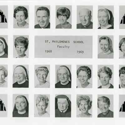 St. Philomene’s School Faculty, 1968 - 1969