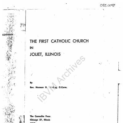The First Catholic Church in Joliet, Illinois