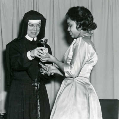 Sister Florence Hayes With Student