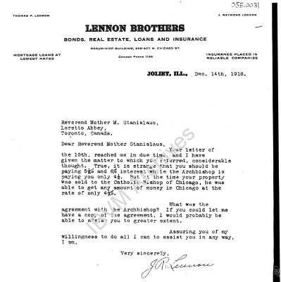 Lennon Brothers Letter