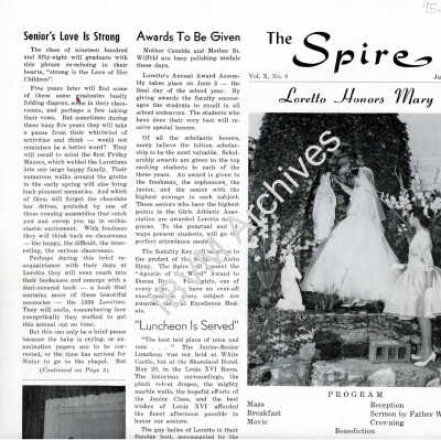 The Spire, Volume X No. 6, 1958