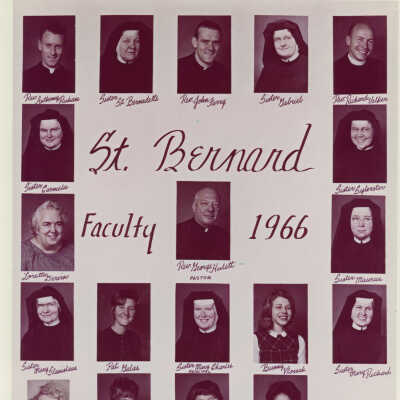 St. Bernard School Faculty, 1966