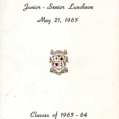 Loretto Academy Junior Senior Banquet Program, 1963