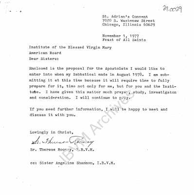 Assinins, Michigan Ministry Proposal