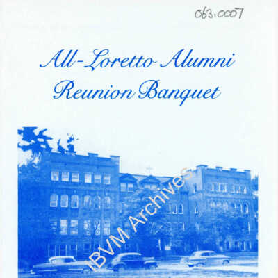 All – Loretto Alumni Reunion Banquet Program
