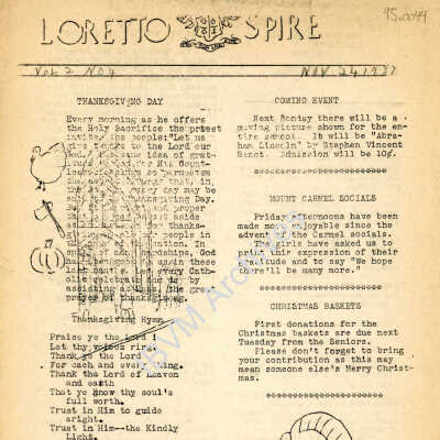 Loretto Spire, Volume 2 No. 4, 1937
