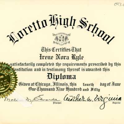 Loretto High School Diploma