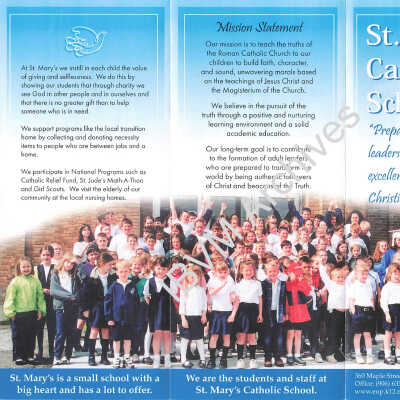 St. Mary’s School Pamphlet