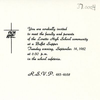 Loretto High School Invitation