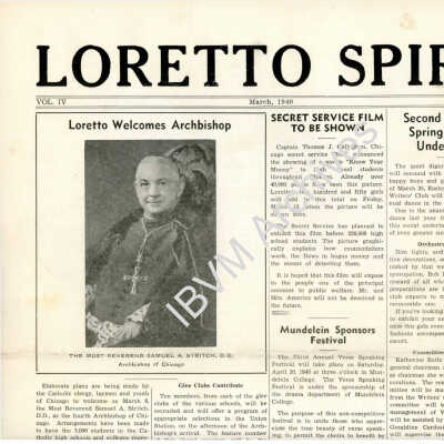Loretto Spire, Volume IV No. 5, 1940