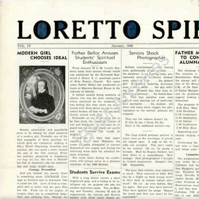 Loretto Spire, Volume IV No. 4, 1940