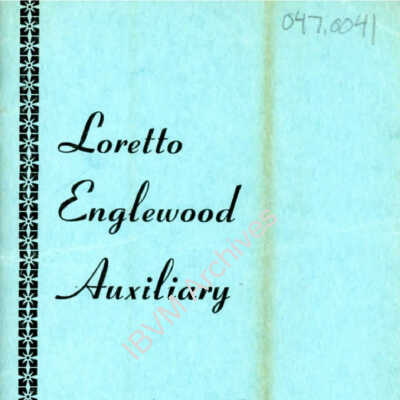 Loretto Englewood Auxiliary Directory, 1956 - 1957