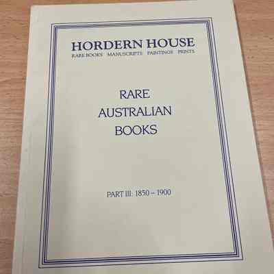 Rare Australian books : part III : 1850-1900