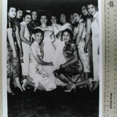 Young Chinese League Debutante Ball, PHOTOGRAPHIC PRINT, BLACK AND WHITE PHOTOCOPY, c.1957
