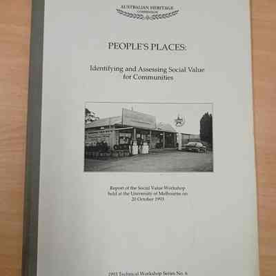 People's places: iIdentifying and assessing social value for communities