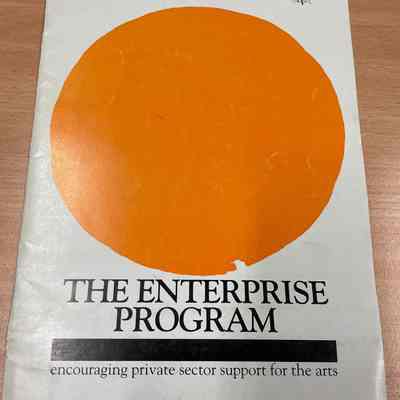 The enterprise program : encouraging private sector support for the arts