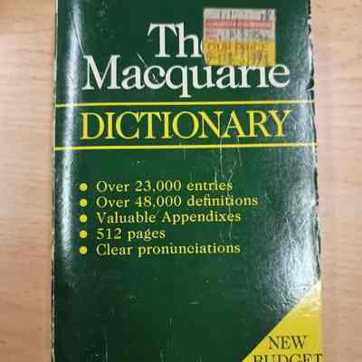 The Macquarie dictionary