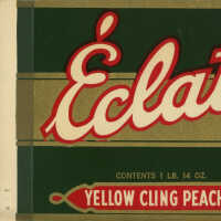 Label: Eclat Yellow Cling Peaches