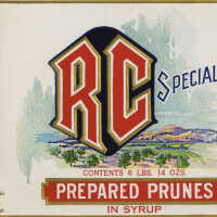 Label: RC Specials Prepared Prunes