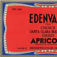 Label: Edenvale Brand Choice Santa Clara Dried Apricots