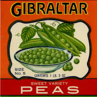 Label: Gibraltar Sweet Variety Peas