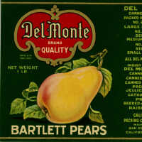 Label: Del Monte Brand Bartlett Pears
