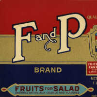 Label: F and P Brand Fruits for Salad