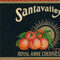 Label: Santa Valley Royal Anne Cherries