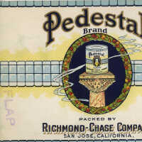 Label: Pedestal Brand Yellow Free Peaches