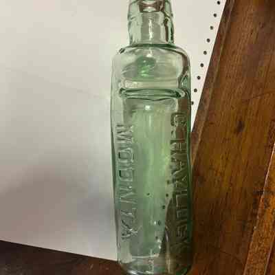 Green glass bottle