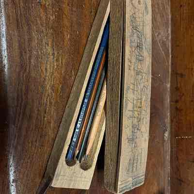 Wooden pencil case
