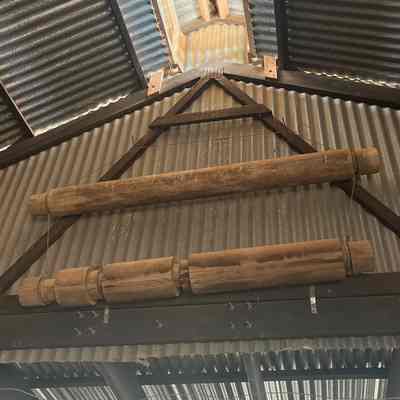 Lathed poles