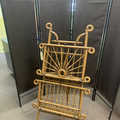 Late Victorian wooden Magazine Rack