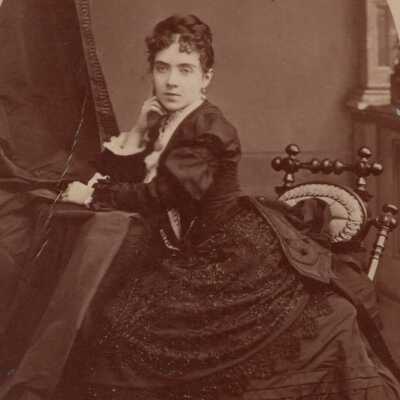 Photograph of Franklina at desk