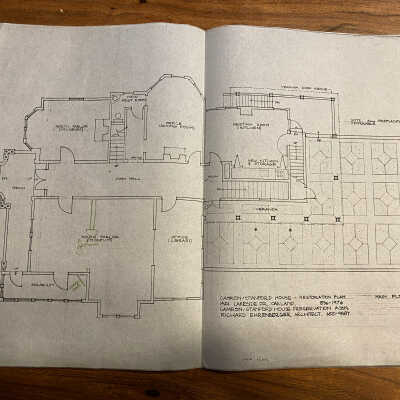 Architectural Plan, Camron-Stanford House