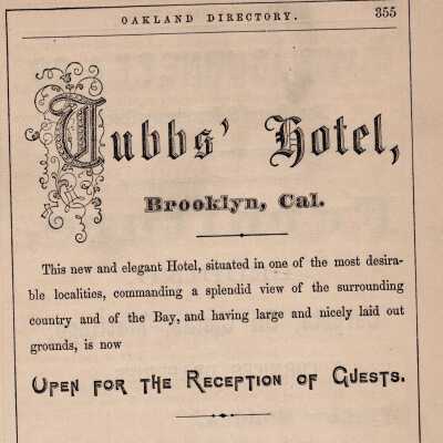 Advertisement, Tubbs Hotel