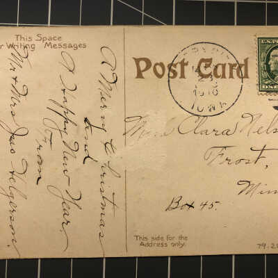 Postcard back.