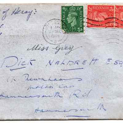 83/Hatcher Crew: Naldrett, condolence letter